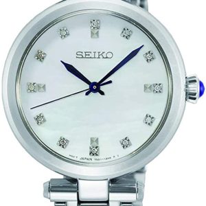 Seiko Damklocka SRZ529P1 Vit/Stål Ø30 mm