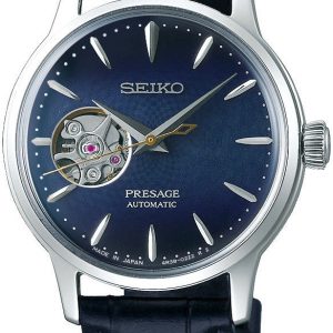 Seiko Damklocka SSA785J1 Presage Blå/Läder Ø33.8 mm