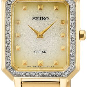 Seiko Damklocka SUP444P1 Solar Gulguldstonad/Gulguldtonat stål