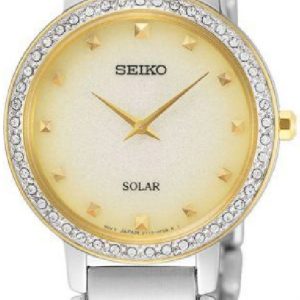 Seiko Damklocka SUP448P1 Champagnefärgad/Gulguldtonat stål Ø30 mm