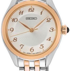 Seiko Damklocka SUR382P1 Silverfärgad/Roséguldstonat stål Ø29 mm