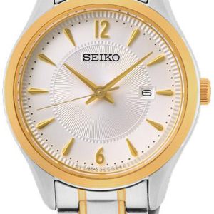 Seiko Damklocka SUR474P1 Neo Classic Silverfärgad/Gulguldtonat stål