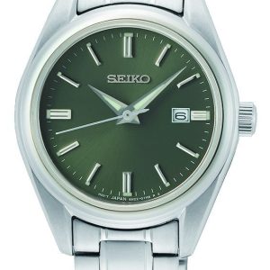 Seiko Damklocka SUR533P1 Classic Grön/Stål Ø30 mm