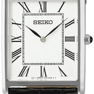 Seiko Damklocka SWR049P1 Essentials Vit/Läder 38.2x27.9 mm