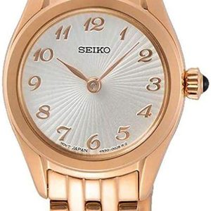 Seiko Damklocka SWR058P1 Essentials Silverfärgad/Roséguldstonat