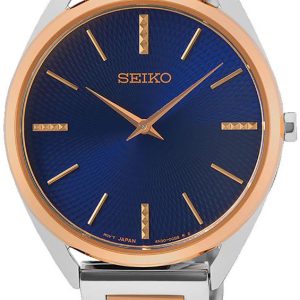 Seiko Damklocka SWR060P1 Dress Blå/Roséguldstonat stål Ø32 mm