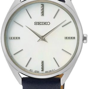 Seiko Damklocka SWR079P1 Classic Vit/Läder Ø32 mm