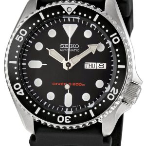 Seiko Divers Herrklocka SKX007K Svart/Gummi Ø42 mm