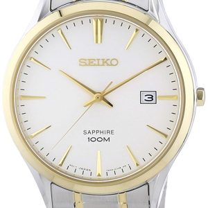 Seiko Dress Herrklocka SGEG96P1 Vit/Gulguldtonat stål Ø40 mm