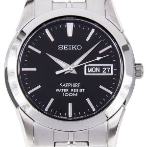 Seiko Dress Herrklocka SGG715P1 Svart/Stål Ø38 mm