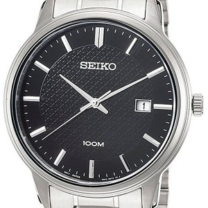 Seiko Dress Herrklocka SUR195P1 Svart/Stål Ø41 mm