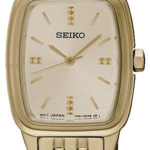 Seiko Dress Ladies Damklocka SRZ474P1 Gulguldstonad/Gulguldtonat stål