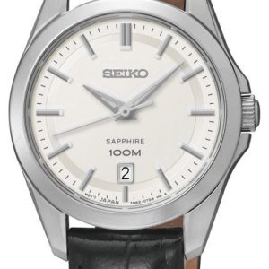 Seiko Dress Ladies Damklocka SXDF55P2 Vit/Läder Ø26 mm