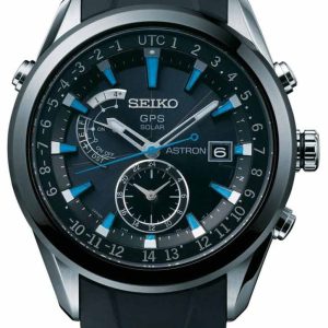 Seiko Herrklocka SAST009G Astron Svart/Gummi Ø47 mm