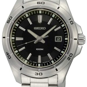 Seiko Herrklocka SGEE89P1 Dress Svart/Stål Ø40.9 mm