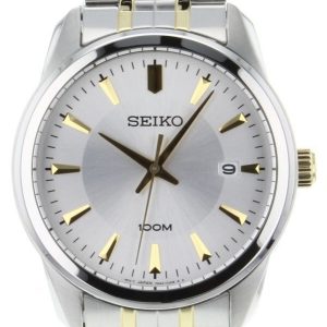 Seiko Herrklocka SGEG07P1 Dress Silverfärgad/Gulguldtonat stål