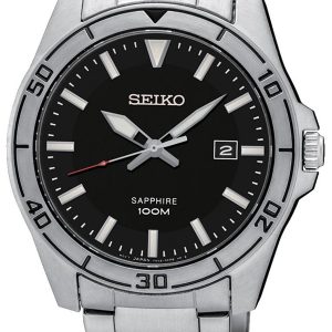 Seiko Herrklocka SGEH63P1 Dress Svart/Stål Ø43 mm