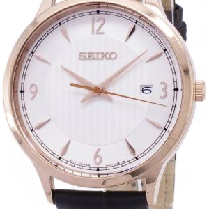 Seiko Herrklocka SGEH88P1 Classic Vit/Läder Ø40 mm