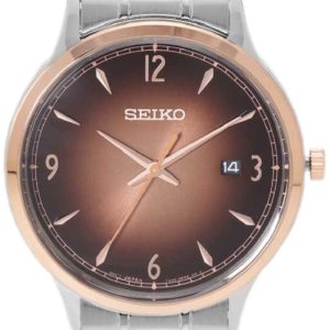 Seiko Herrklocka SGEH90P1 Brun/Stål Ø41 mm