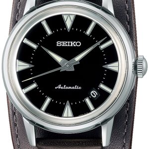 Seiko Herrklocka SJE085J1 Prospex Svart/Läder Ø36.6 mm