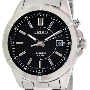 Seiko Herrklocka SKA537P1 Svart/Stål Ø45 mm