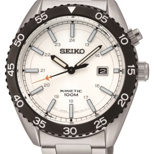 Seiko Herrklocka SKA615P1 Vit/Stål Ø44.5 mm