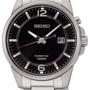 Seiko Herrklocka SKA665P1 Kinetic Svart/Stål Ø41 mm