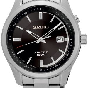 Seiko Herrklocka SKA719P1 Kinetic Svart/Stål Ø42.3 mm