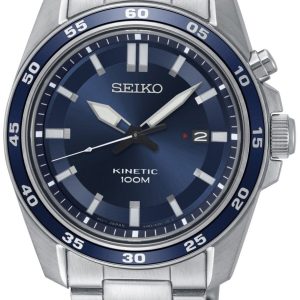 Seiko Herrklocka SKA783P1 Kinetic Blå/Stål Ø43 mm