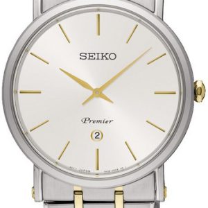 Seiko Herrklocka SKP400P1 Premier Vit/Gulguldtonat stål Ø40.7 mm