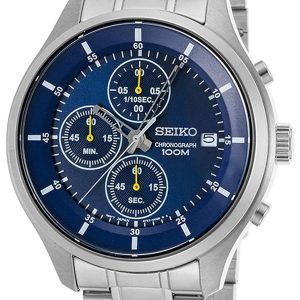 Seiko Herrklocka SKS537P1 Chronograph Blå/Stål Ø42.8 mm