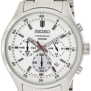 Seiko Herrklocka SKS583P1 Vit/Stål Ø43 mm