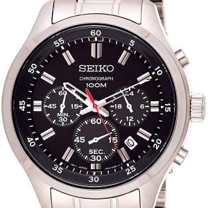 Seiko Herrklocka SKS587P1 Svart/Stål Ø43 mm