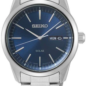 Seiko Herrklocka SNE525P1 Solar Blå/Stål Ø40 mm