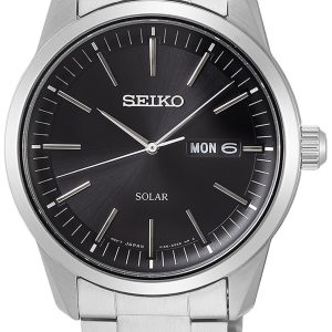 Seiko Herrklocka SNE527P1 Solar Svart/Stål Ø40 mm