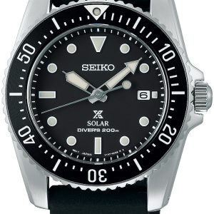 Seiko Herrklocka SNE573P1 Prospex Svart/Gummi Ø38.5 mm