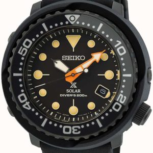 Seiko Herrklocka SNE577P1 Prospex Svart/Gummi Ø46.7 mm