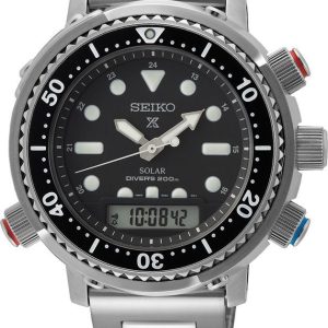 Seiko Herrklocka SNJ033P1 Prospex Solar Svart/Stål Ø47 mm