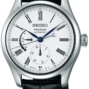 Seiko Herrklocka SPB045J1 Presage Vit/Läder Ø40.5 mm