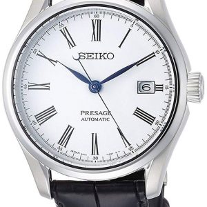 Seiko Herrklocka SPB047J1 Presage Vit/Läder Ø40.5 mm