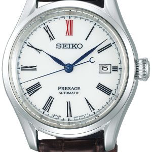 Seiko Herrklocka SPB095J1 Presage Vit/Läder Ø40.5 mm