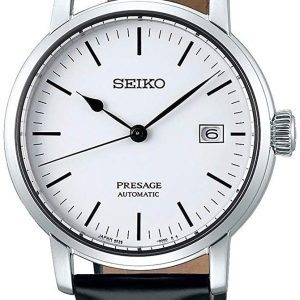 Seiko Herrklocka SPB113J1 Presage Vit/Läder Ø39.9 mm