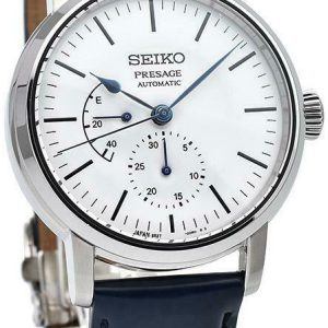 Seiko Herrklocka SPB161J1 Presage Vit/Läder Ø39.9 mm