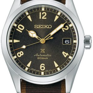 Seiko Herrklocka SPB211J1 Prospex Grå/Textil Ø38 mm