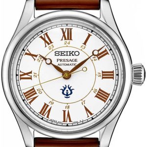 Seiko Herrklocka SPB215J1 Presage Vit/Läder Ø40.5 mm