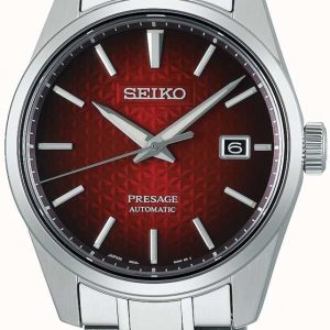 Seiko Herrklocka SPB227J1 Presage Röd/Stål Ø39.5 mm