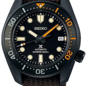 Seiko Herrklocka SPB255J1 Prospex Svart/Textil Ø42 mm