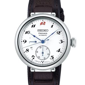 Seiko Herrklocka SPB359J1 Presage Watchmaking 110th Vit/Läder Ø38 mm