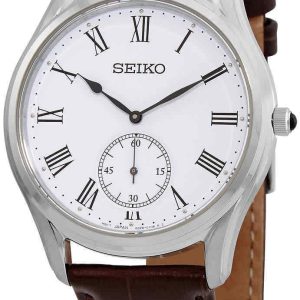 Seiko Herrklocka SRK049P1 Conceptual Vit/Läder Ø39 mm