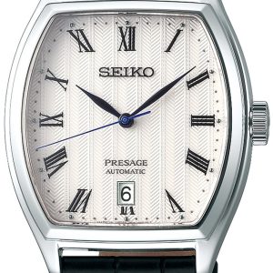 Seiko Herrklocka SRPD05J1 Presage Vit/Läder